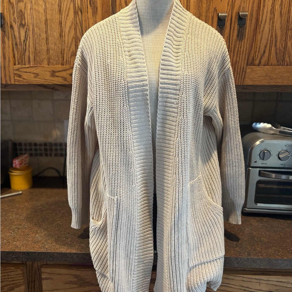 Wrap London Cream Knit Cardigan